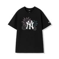 NEW ERA 纽亦华 潮牌MLB短袖印花logo情侣经典穿搭圆领短袖t恤夏款
