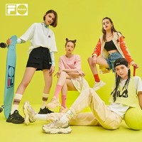 百亿补贴：FILA 斐乐 女鞋BIANCO老爹鞋秋季新款硬糖鞋休闲鞋厚底运动鞋女