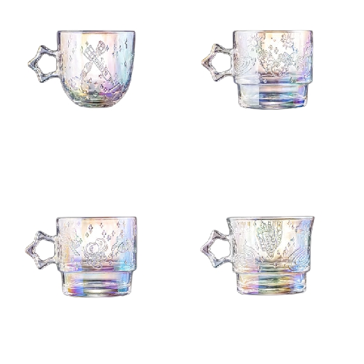 玻璃水杯星空杯壶套装   4件套
