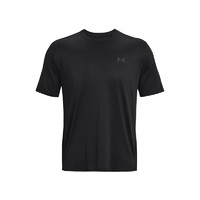 安德玛（Under Armour）UA 男子训练运动短袖T恤紧身衣 1376791 001黑色 XL  XL(欧版-偏大一码)