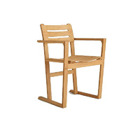 HERMÈS 爱马仕 Hermes爱马仕家具家居Equilibred扶手椅天然橡木可拆卸马618提前购预售 天然橡木色 长59*宽52.5*高80.9cm