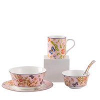 Aynsley 小屋花园温莎系列 陶瓷餐具套装 5件套 粉色