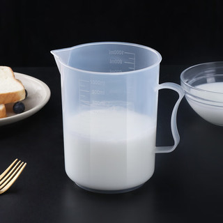 拜杰量杯1L食品级刻度量杯大容量杯子烘焙工具奶茶店家用量杯