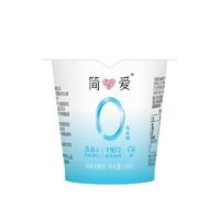 simplelove 简爱 0蔗糖高钙酸奶滑滑100g*12杯低温发酵无添加剂