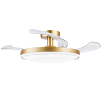  Lighting 雷士 NVC  云境系列 隐形风扇灯 48W 无极调色 金色 42寸 智能