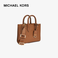 michaelkors迈克科尔斯mk女包mirella单肩手提包牛皮棕35f3g7zc0l