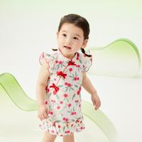 【国风新中式旗袍裙】婴儿连衣裙女童裙子A字2024肌理感