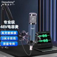 depusheng 電容麥克風 48V聲卡話筒