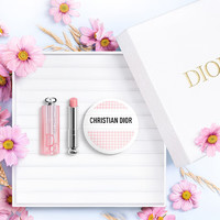 Dior 迪奧 心動潤護禮盒(限量老花霜+潤唇膏)生日禮物送女友