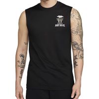 NIKE 耐克 夏季男子训练健身跑步运动印花休闲无袖T恤 FV8375-010