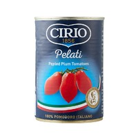 CIRIO 茄意欧 去皮番茄 400G/罐 意大利进口 西餐调味品 0脂肪低糖无钠不含盐