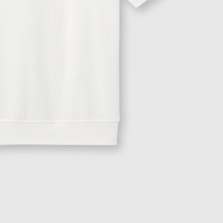 Gap 盖璞 男女款法式圈织柔软字母logo短袖T恤 465539 白色 XXL