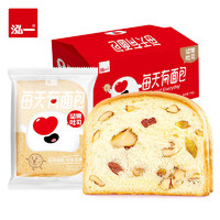 88VIP：泓一 坚果吐司面包早餐650gX1箱营养懒人代餐速食零食充饥饱腹食品