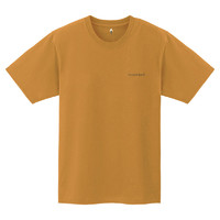 montbell2024年夏季户外运动休闲圆领短袖T恤男款棉舒适透气