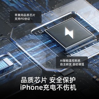 Anker 安克 双口充电器头快充iPhone15ProMax冲电PD苹果手机40W闪充