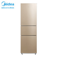 Midea 美的 213升三门冰箱三温室直冷小冰箱分类存储保鲜节能BCD-213TM(E)