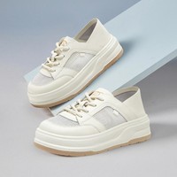 BASTO 百思图 2024夏款商场同款时尚运动小白板鞋女休闲鞋