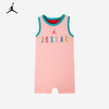 Jordan NIKE 耐克 婴童装新生儿Air Jordan 背心连身衣夏季婴儿针织爬服 烛光桃 80(18M)