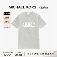 MICHAEL KORS迈克高仕【夏季酬宾】女士棉质圆领 T 恤短袖 灰色 036 M