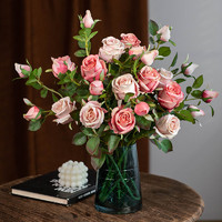 CRUX 南十字星 輕奢高端玫瑰花仿真花客廳假花擺設餐桌插花裝飾花藝擺件干花花束