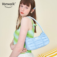 VANWALK 海邊日記 夏季小眾高級感腋下包法式少女法棍包手提單肩包