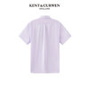 KENT&CURWEN/肯迪文KC男士夏季新品小玫瑰刺绣短袖衬衫K4566EI121