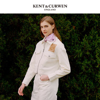 KENT&CURWEN/肯迪文初秋新品女士短款牛仔外套玫瑰高腰K4750W0051