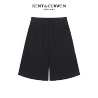 KENT&CURWEN/肯迪文新品女士高腰短裤休闲纯棉玫瑰刺绣K4771W0011