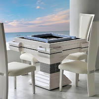 JNLEZI 全自動電動麻將機高級設計師款輕奢家用高端粉色靜音麻將桌