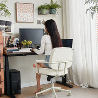WZO 阿勒夫椅家用电脑椅舒适久坐人体办公椅书桌椅子卧室女生ins艺术