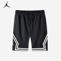 Jordan 耐克童装男童女童Jordan透气运动短裤2022夏季儿童针织裤子 B136正黑色 120