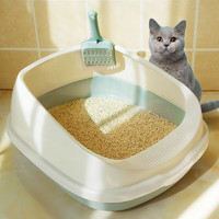 疯狂的主人 猫砂盆特大号半封闭式猫厕所防外溅猫沙盆幼猫成猫猫屎盆猫咪用品