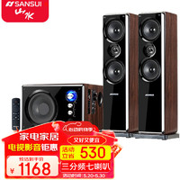 SANSUI 山水 80B家用蓝牙音响家庭环绕影院电视投影仪重低音炮K歌套装三分频客厅影响