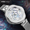 CIGA Design 玺佳 R系列 丹麦玫瑰33毫米石英腕表 石英皮带版