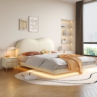 ZHONG·PAI 中派 意式极简悬浮床现代简约云朵床主卧双人床1.8米软包床