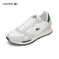 LACOSTE法国鳄鱼女鞋24春季拼色舒适运动休闲鞋|47SFA0005 1R5/白色/深绿 3 /35.5