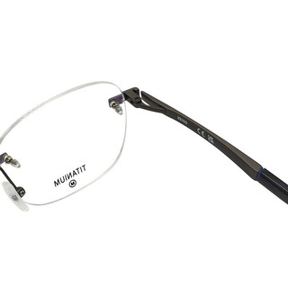 蔡司（ZEISS）光学镜架无框钛ZS23134BLB 071 L男款配镜眼镜框+蔡司防蓝光1.67