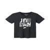 Jordan 耐克男童女童短袖T恤Jordan 耐克童装夏季儿童上衣  B139正黑色 110