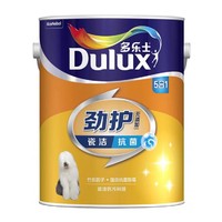 Dulux 多乐士 劲护瓷洁无添加竹炭抗菌五合一乳胶漆5L