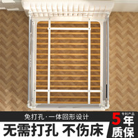 耳树兔回型锁免打孔床围栏宝宝防摔防护栏婴儿童床边床挡板防摔围栏护栏 粉色-童话海洋【回型锁】免打孔 【1.5米+1.9米+1.9米】3面装