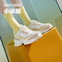 斯凯奇（Skechers）女鞋小冰熊熊猫鞋厚底增高老爹鞋运动鞋秋季休闲鞋896209 黄色/多彩色/YLMT 37.5