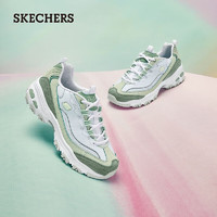 斯凯奇（Skechers）女鞋小冰熊熊猫鞋厚底增高老爹鞋运动鞋秋季休闲鞋896209 薄荷绿/SAGE 39