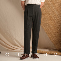 CULTUM【可机洗针织面料】意式那不勒斯西裤男休闲免烫西装长裤子 矿石黑 29