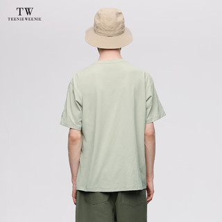 Teenie Weenie Men小熊男装白色T恤男2024夏季休闲t恤圆领短袖 卡其色 180/XL