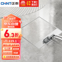 正泰（CHNT）开关插座  嵌入式隐藏地插 不锈钢大理石瓷砖插座 【纯平隐形】