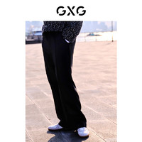 GXG 男装 黑色西装裤男士休闲裤长裤 23年冬季 黑色 190/XXXL