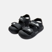 88VIP：Kappa Kids 2024夏季新款儿童中大童镂空包头沙滩凉鞋防踢运动凉鞋