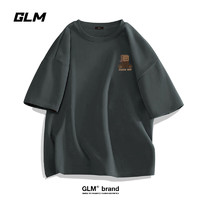 GLM 短袖T恤男士夏季纯棉百搭休闲潮牌打底衫