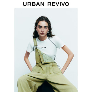 URBAN REVIVO 女户外工装休闲背带裤UWV840181 绿色 29