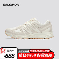 salomon 薩洛蒙 男女同款 城市戶外舒適透氣中性運動鞋 X-MISSION 4 SUEDE 土灰色 475092